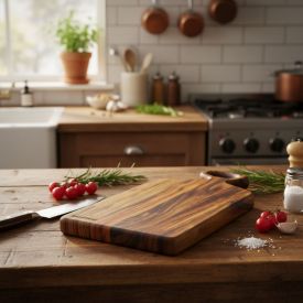 Tábua de Corte Artesã Bravawood Teca 40Cm