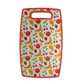 Tábua de Plástico para Corte Lyor 37Cm - Frutas Vermelha