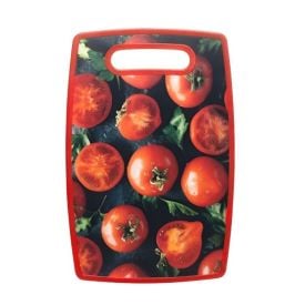 Tábua de Plástico para Corte Lyor 37Cm - Tomate