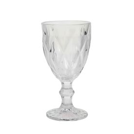 Taça de Àgua Bico de Jaca Diamond Havan Casa 325Ml - Transparente