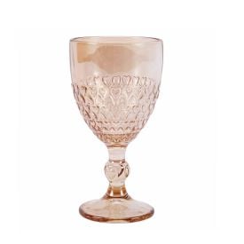 Taça de Água Coração Metalizado Lyor 330Ml - Âmbar