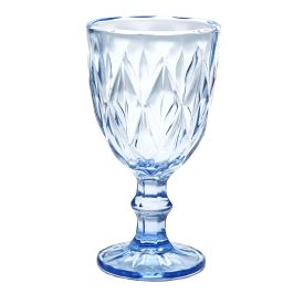Taça de Água Bico de Jaca Diamante Havan Casa 320Ml - Azul Claro