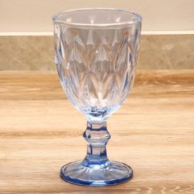 Taça de Água Bico de Jaca Diamante Havan Casa 320Ml - Azul Claro