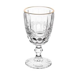 Taça de Água Libélula com Filete Dourado Lyor - 300ml