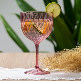 Taça De Gin Plasútil Glamour 540Ml - Rubelita