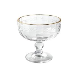Taça De Sobremesa Imperial Com Filete Dourado Lyor 200Ml - Cristal