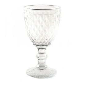Taça De Vidro Filete Prata Havan Casa 324Ml - Transparente