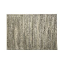 Tapete para Quarto e Sala 1,00X1,40 m Belga Havan Casa - Listras Cinza E Bege