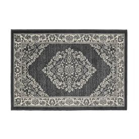 Tapete para Quarto e Sala 1,00X1,40 m Belga Havan Casa - Moldura Chumbo