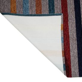 Tapete para Quarto e Sala Chenile 1,20X1,60 m Havan Casa - Cinza listrado