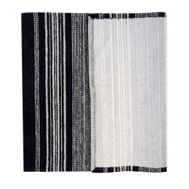 Tapete para Quarto e Sala Chenile 1,20X1,60 m Havan Casa - Preto Listra
