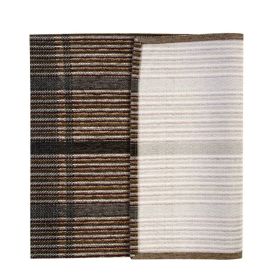 Tapete para Quarto e Sala Chenille 55X85 cm Havan Casa - Marrom Listra
