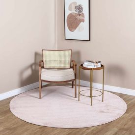 Tapete para Quarto e Sala Redondo Denver 2,00X2,00 m Havan Casa - Rose