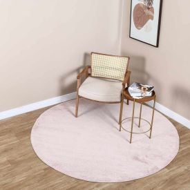 Tapete para Quarto e Sala Redondo Denver 2,00X2,00 m Havan Casa - Rose