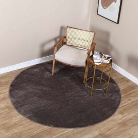 Tapete para Quarto e Sala Redondo Denver 2,00X2,00 m Havan Casa - Taupe