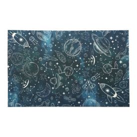 Tapete Para Quarto Infantil 80X125 Cm Havan Casa - Astronauta