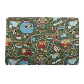 Tapete Infantil Estampado 80Cmx1,20 m Havan Casa - Verde Cidade