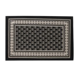 Tapete Para Quarto Ou Sala 50X80 Cm Ladrilho Havan Casa - Moldura Preto