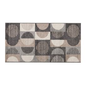 Tapete para Sala e Quarto 80Cmx1,50 m Lotus cm Havan Casa - Cinza Círculos