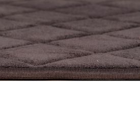 Tapete para Banheiro 50X80 cm Majestic Havan Casa - Antracite Quadriculado