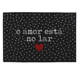 Tapete Capacho de Entrada Divertido 40X60 cm Havan Casa - O Amor Está No Lar