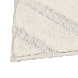Tapete para Quarto e Sala 60Cmx100cm Milano Havan Casa - Marfim Losango