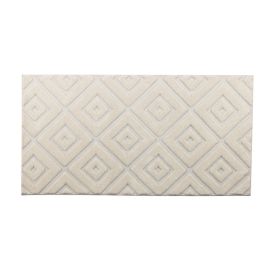 Tapete para Quarto e Sala 80Cmx1,50 m Milano Havan Casa - Marfim Losango