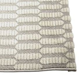 Tapete para Quarto e Sala 1,40X2,00 m Atenas Havan Casa - Creme Cinza