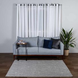 Tapete para Quarto e Sala Amazonas Sisal 1,40X2,00 Metros Havan  - Sisal Prata