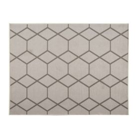 Tapete para Quarto e Sala 1,50X2,00 m Siena Havan Casa - Areia Hexagonal