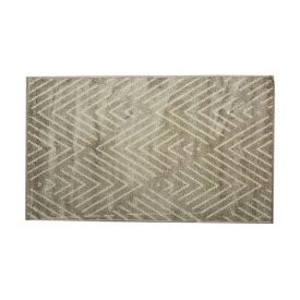 Tapete para Quarto e Sala 60Cmx1,00 m Faro Havan Casa - Escamas Cinza E Bege