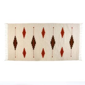 Tapete para Quarto Ou Sala 80Cmx1,50M Kilim Havan Casa - Natural Terracota TI