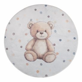Tapete Soft 100 X 100Cm Havan Casa - Bege Urso