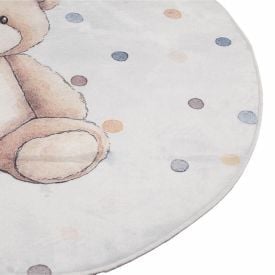 Tapete Soft 100 X 100Cm Havan Casa - Bege Urso