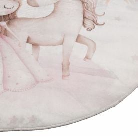 Tapete Soft 100 X 100Cm Havan Casa - Rosa Princesa