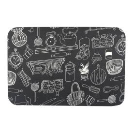Tapete para Quarto e Sala Tecil 40X60 cm Havan Casa - Giz Preto