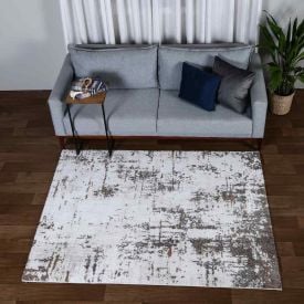Tapete Para Sala Tokyo 1,40X2,00 M Havan Casa - Bege e Cinza