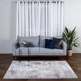 Tapete para Quarto e Sala 2,00X2,50 m Toscana Havan Casa - Cinza e Marinho