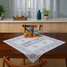 Toalha Centro De Mesa Valência Havan Casa - Branco