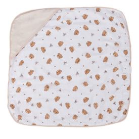 Toalha com Capuz de Canto Plush Havan Baby - Urso Bege