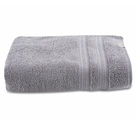 Toalha De Banho 100% Algodão Unika Karsten 1 Pç - Cinza Urbano