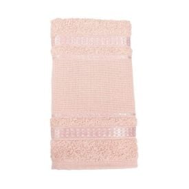 Toalha de Lavabo para Bordar Havan Casa - Rosa Chá