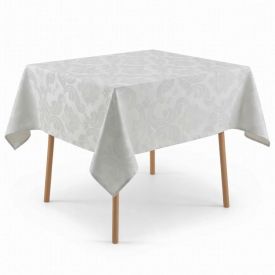 Toalha de Mesa 1,35M X 1,35M Elegance Havan Casa - Arabesco Branco