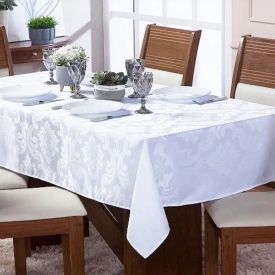 Toalha de Mesa 1,35 X 2,10M Elegance Havan Casa - Branco