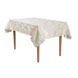 Toalha de Mesa 1,35M X 2,10M Elegance Havan Casa - Folhas Bege