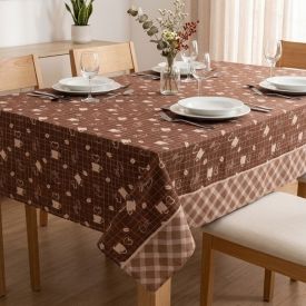 Toalha de Mesa 1,40M X 1,40M Havan Casa by Lepper - Café 
