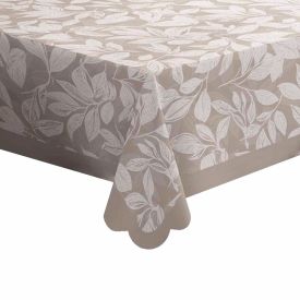Toalha de Mesa 1,40 X 1,40 m Estampada Havan Casa - Folhas Cinza