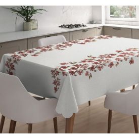 Toalha de Mesa 1,40 X 2,10 m Estampada Havan Casa - Floral Bordô