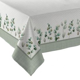 Toalha de Mesa 1,40X2,10M Clean Renova Döhler - Folhas Verdes