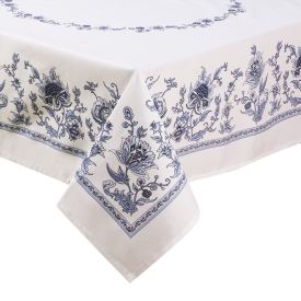 Toalha de Mesa 1,40 X 2,10M Clean Döhler - Chintz Azul Novo